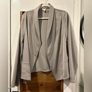 Max Studio Light Gray Women's Open Front Blazer